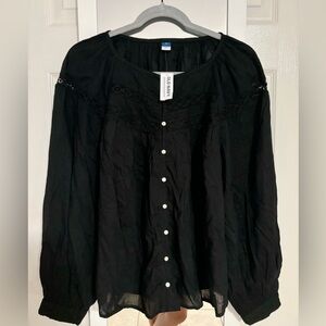 Brand new black Old Navy blouse